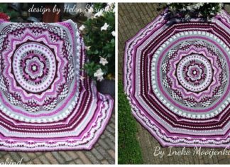 Octagonical Blanket Crochet Free Pattern - Octagon #Blanket; Free Crochet Patterns