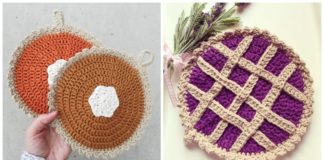 Pie Potholder Crochet Free Patterns