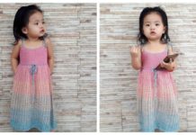 Unicorn Dress Crochet Free Pattern - Girl #Dress Free #Crochet Patterns