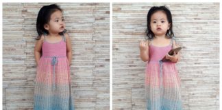 Unicorn Dress Crochet Free Pattern - Girl #Dress Free #Crochet Patterns