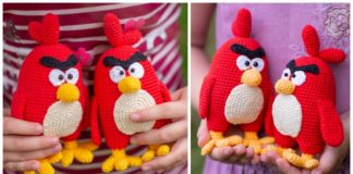 Amigurumi Angry Bird Crochet Free Pattern- Crochet #Bird; #Amigurumi; Free Patterns