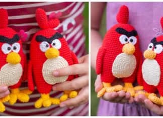 Amigurumi Angry Bird Crochet Free Pattern- Crochet #Bird; #Amigurumi; Free Patterns