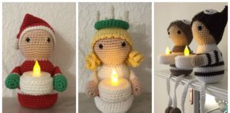 Amigurumi Christmas Lightholder Doll Crochet Free Patterns