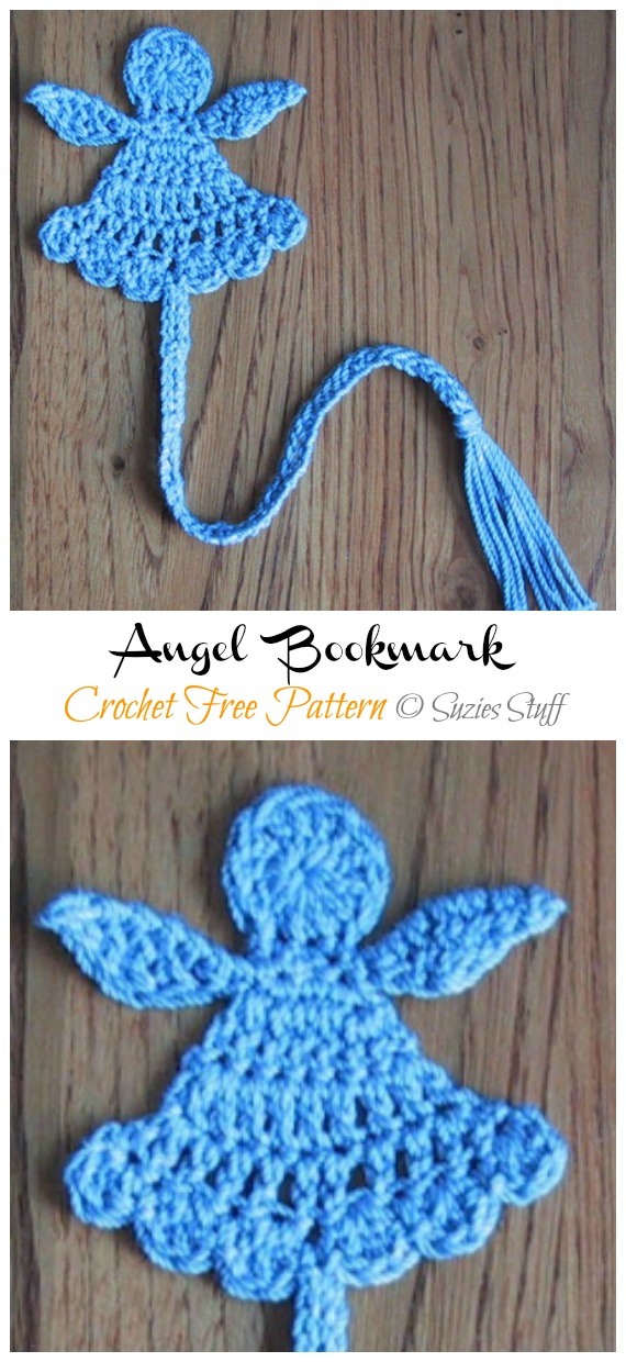 Angel Bookmark Crochet Free Pattern - #Bookmark; Free #Crochet; Patterns