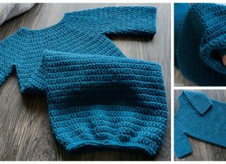 Newborn Sleeper Gown Crochet Free Pattern - Baby #Sleep; Bag Free #Crochet; Patterns
