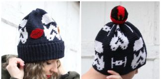 Star Wars Hat Crochet Free Pattern- Adult Beanie #Hat; #Crochet; Free Patterns