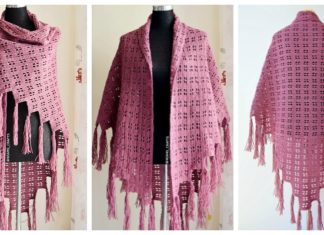 Windows Shawl Crochet Free Pattern - Trendy Women #Shawl; Free #Crochet; Patterns