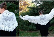 Hedwig Owl Shawl Knitting Pattern - Women #Shawl; #Knitting; Patterns