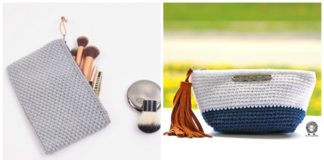 Simple Makeup Bag Crochet Free Patterns