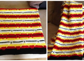 Navajo Indian Diamond Afghan Crochet Free Pattern - Stripy #Blanket; Free #Crochet; Patterns
