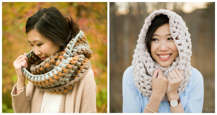 Puff Stitch Cowl Crochet Free Patterns - Crochet & Knitting