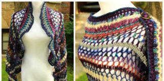 Stashbuster Shawl Crochet Free Pattern- Long Rectangle #Shawl; Free #Crochet; Pattern