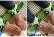Comfy Alien Yoda Socks Crochet Free Pattern - Trending #Socks; Crochet Free Patterns