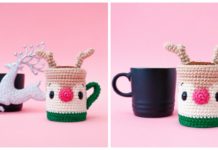 Reindeer Hot Chocolate Crochet Free Pattern - Crochet #Food; Amigurumi Free Patterns