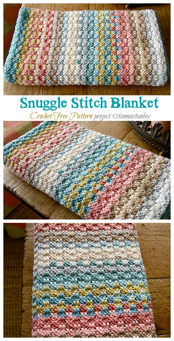 Snuggle Stitch Blanket Crochet Free Pattern Crochet