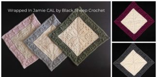 Wrapped In Jamie Blanket CAL Crochet Free Pattern - Afghan #Block; Square Free #Crochet; Patterns