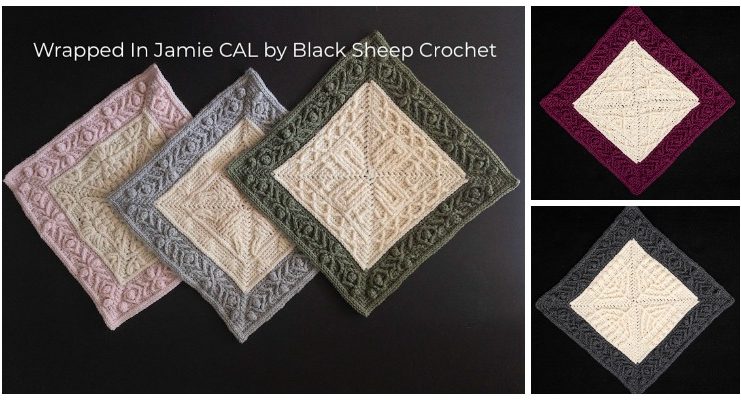 Wrapped In Jamie Blanket CAL Crochet Free Pattern - Afghan #Block; Square Free #Crochet; Patterns