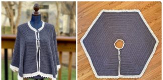 Icing on the Cape Crochet Free Pattern - Women #Cape; Free #Crochet; Patterns