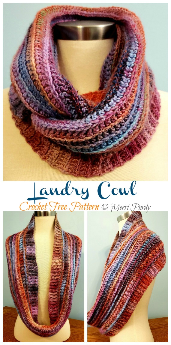 Landry Cowl Crochet Free Pattern - Women #Cowl; Free #Crochet; Pattern