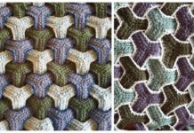 Triweave Shawl Crochet Free Pattern