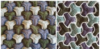 Triweave Shawl Crochet Free Pattern