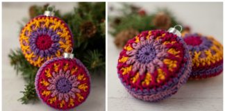 Vintage Christmas Ornament Crochet Free Pattern - Christmas Ornament Free #Crochet; Patterns