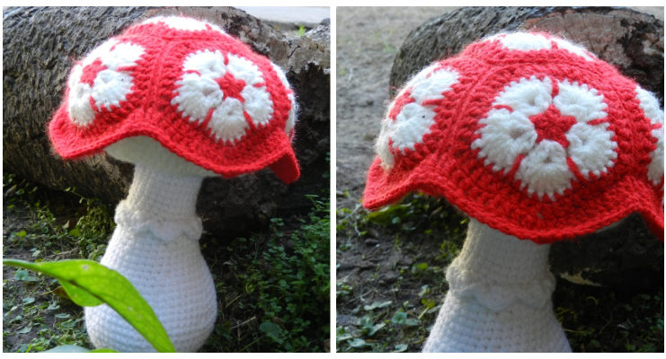 African Flower Mushroom Crochet Free Pattern African Flower Mushroom Crochet Free Pattern - Toadstool Mushroom Free #Crochet; Patterns