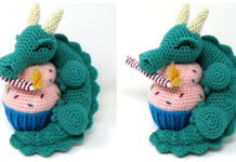Amigurumi Birthday Dragon Crochet Free Pattern - Free #Amigurumi; #Dragon; Toy Softies Crochet Patterns