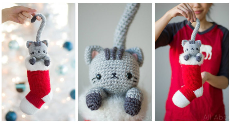 Amigurumi Christmas Cat Crochet Free Pattern Amigurumi Christmas Cat Crochet Free Pattern - Crochet Toy #Cat; #Amigurumi; Free Patterns