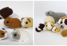 Amigurumi Guinea Pig Crochet Free Pattern- Zoo Animals Toys #Amigurumi; Free Crochet Patterns