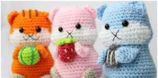 Amigurumi Hamster Crochet Free Pattern - Zoo Animals Toys #Amigurumi; Free Crochet Patterns
