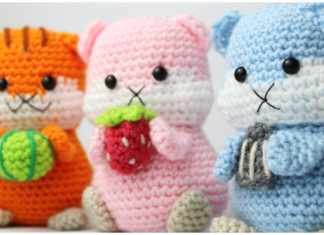 Amigurumi Hamster Crochet Free Pattern - Zoo Animals Toys #Amigurumi; Free Crochet Patterns