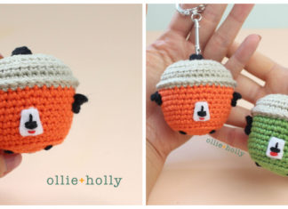 Amigurumi Rice Cooker Crochet Free Pattern - #Keychain Free #Crochet Patterns