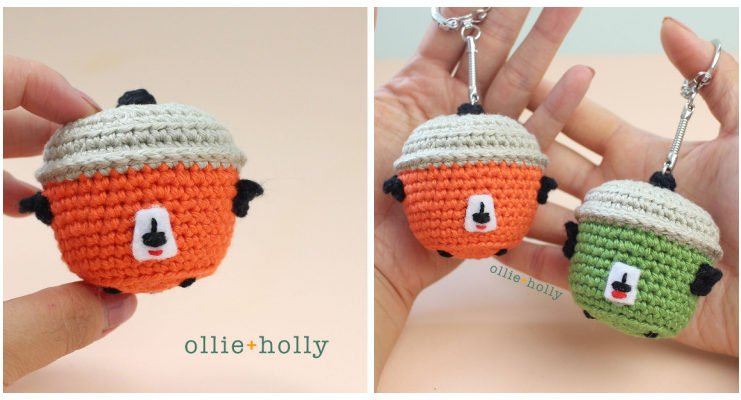 Amigurumi Rice Cooker Crochet Free Pattern - #Keychain Free #Crochet Patterns