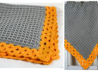 Arcade Waffle Blanket Crochet Free Pattern