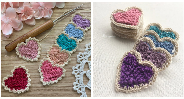 Valentine Love Heart Motif Crochet Free Patterns Valentine Love Heart Motif Crochet Free Pattern - #Heart; Motif Free #Crochet; Patterns