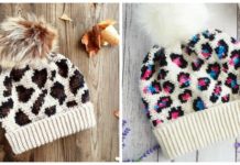 Leopard Print Slouch Beanie Crochet Pattern Leopard Print Slouch Beanie Crochet Pattern- Adult Beanie #Hat; #Crochet; Patterns