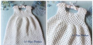 Simple Granny Stitch Dress Crochet Free Pattern - Girl #Dress Free #Crochet Patterns