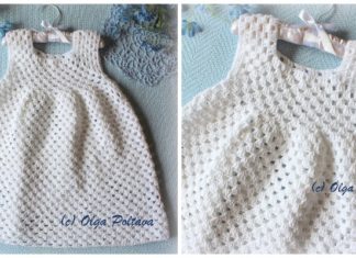 Simple Granny Stitch Dress Crochet Free Pattern - Girl #Dress Free #Crochet Patterns