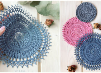 Tesla Doily Crochet Free Pattern - Decorative #Doily; Free #Crochet; Patterns