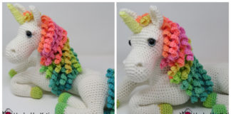 Ulyssa the Unicorn Crochet Free Pattern - Crochet #Unicorn; #Amigurmi; Free Pattern