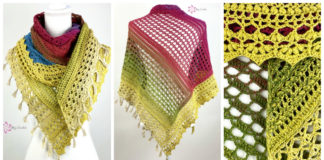 Dreamy Lattice Shawl CAL Crochet Pattern- Trendy Women #Shawl; #Crochet; Patterns