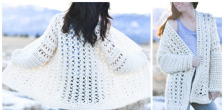 Light Oversized Cardigan Crochet Free Pattern - Lace #Cardigan; #Crochet; Free Patterns