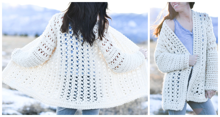 Light Oversized Cardigan Crochet Free Pattern - Crochet & Knitting