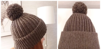 Seafarer's Cap Hat Crochet Free Pattern - Adult Beanie #Hat; #Crochet; Free Patterns