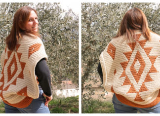 Gea Jacket Crochet Free Pattern [Video] - Women Sweater #Shrug; Free #Crochet; Patterns