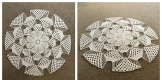 3D Doily Table Topper Crochet Free Pattern [Video] - Decorative #Doily; Free #Crochet; Patterns