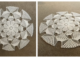 3D Doily Table Topper Crochet Free Pattern [Video] - Decorative #Doily; Free #Crochet; Patterns