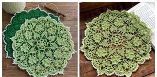 Shamrock Soiree Doily Crochet Free Pattern- Decorative #Doily; Free #Crochet; Patterns