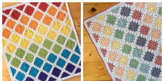 Spin Your Granny Square Blanket Crochet Pattern - #Granny; Square #Blanket; #Crochet; Patterns